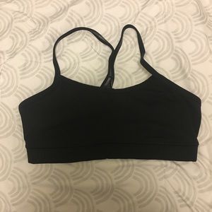 Lululemon Flow Y Black Sports Bra (size 6)